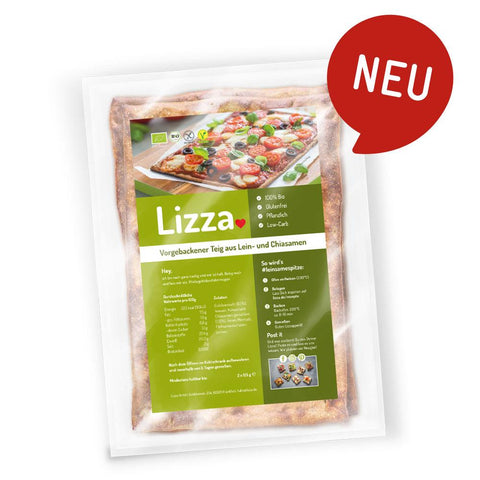 Lizza Low Carb Pizzaboden - weniger Kohlenhydrate - Lizza 2er ...